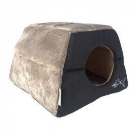 Rogz Igloo Podz Легло за котки във формата на иглу в черен цвят и размер 41x41x30 см